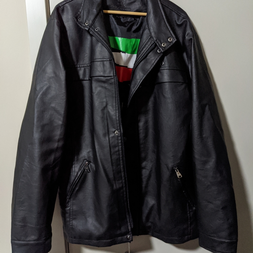 BV Clothing Italian Faux Leather Jacket